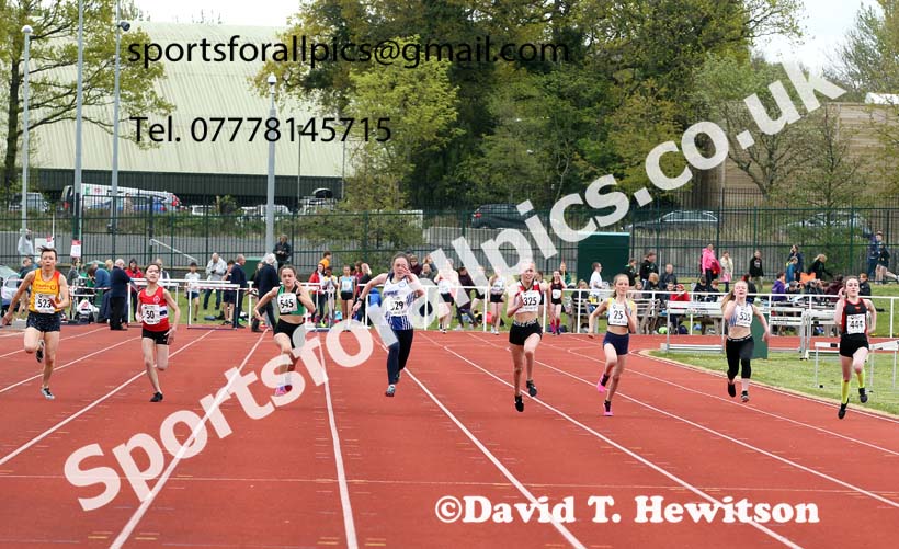 100 metres, 2021 NECAA Middlesbrough Open Meting, Sunday, May 9th. Photo: David T. Hewitson/Sports for All Pics